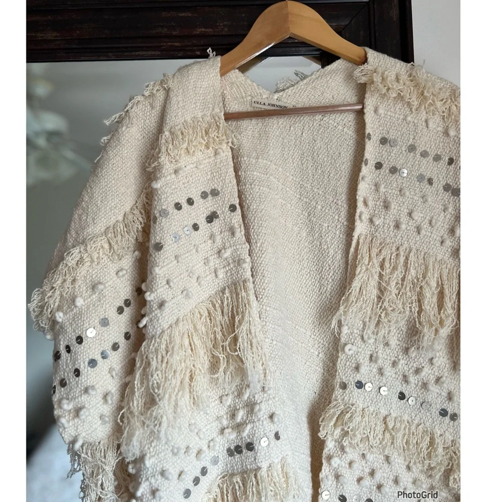 Ulla Johnson X Revolve Bennie Wrap Fringe Boho One Size